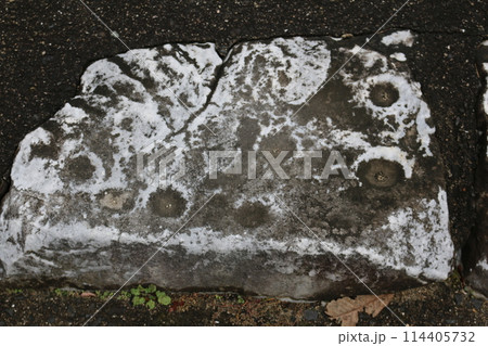 瀬戸内の島にある盃状穴 114405732