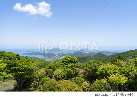 朝熊山の山頂から見た景色 114408444