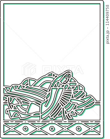 シンプルカラーシャドウ百人一首　右近 114409758