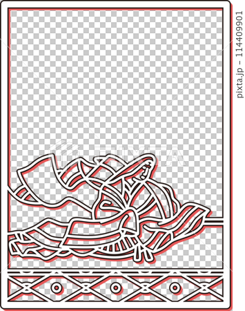 Simple color shadow Hyakunin Isshu Nijoin Sanuki 114409901