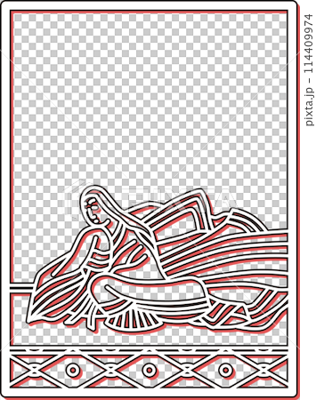 簡約色影百人一州伊勢大輔 114409974