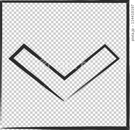 Simple sign brush-drawn illustration: Safety zone 114410197
