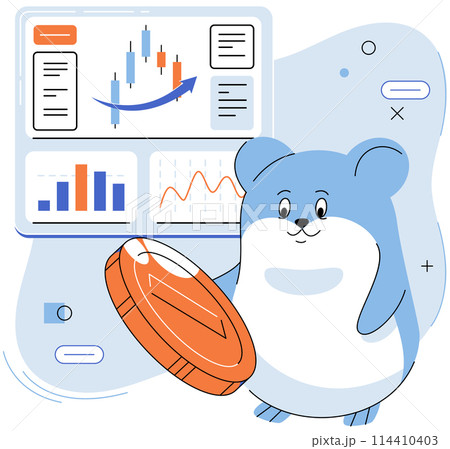 Trading hamster, user who does not understand economics and finance, dreams of getting rich on cryptocurrency, novice traders who make wrong decisions due to emotions or panic. Inexperienced investor 114410403