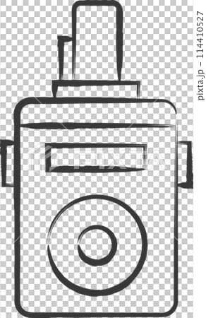 Brush-drawn station-related icon illustration: Signal light 114410527