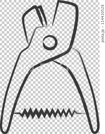 Handwritten station related icon illustration: Ticket punch Handwritten station related icon illustration: Ticket punch 114410528