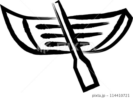 筆書き乗り物アイコンイラスト 手漕ぎボート 筆書き乗り物アイコンイラスト 手漕ぎボート 114410721