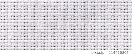 White textile background with checkered pattern, closeup. Structure of the fabric macro. White textile background with checkered pattern, closeup. Structure of the fabric macro. 114410805