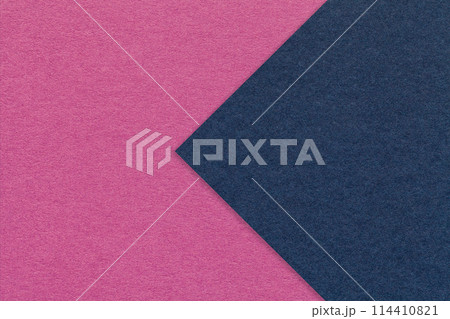 Texture of purple paper background, half two colors with navy blue arrow, macro. Craft lilac cardboard. Texture of purple paper background, half two colors with navy blue arrow, macro. Craft lilac cardboard. 114410821