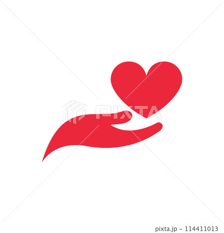 Illustration of love and hand 114411013