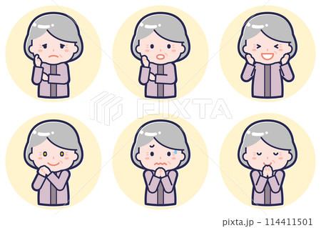 ミニ_ポーズ_女性シニア02_04 ミニ_ポーズ_女性シニア02_04 114411501