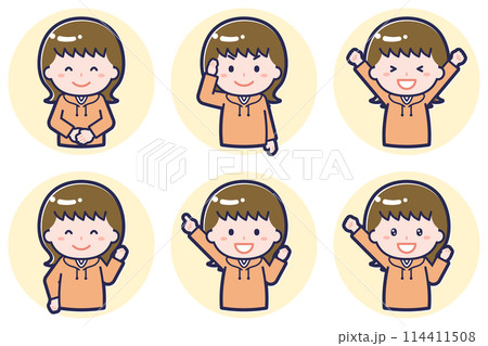 ミニ_ポーズ_女子学生02_01 114411508