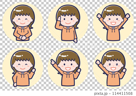 ミニ_ポーズ_女子学生02_01 114411508