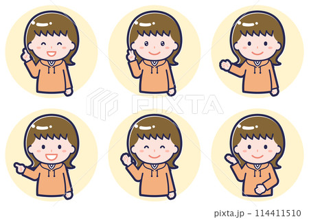 ミニ_ポーズ_女子学生02_03 ミニ_ポーズ_女子学生02_03 114411510