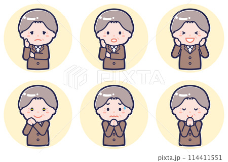 ミニ_ポーズ_女性シニア01_04 ミニ_ポーズ_女性シニア01_04 114411551