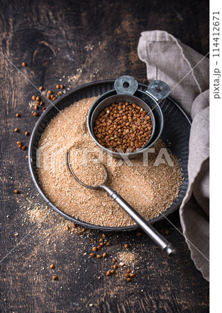 Gluten free healthy organic buckwheat flour Gluten free healthy organic buckwheat flour 114412671