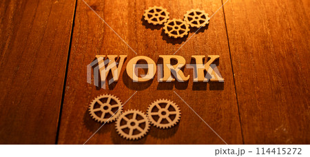 「WORK」のイメージ(歯車) 「WORK」のイメージ(歯車) 114415272