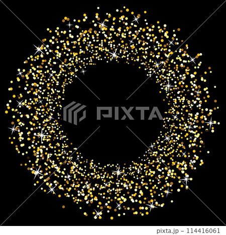 Yellow glitters on black Yellow glitters on black 114416061