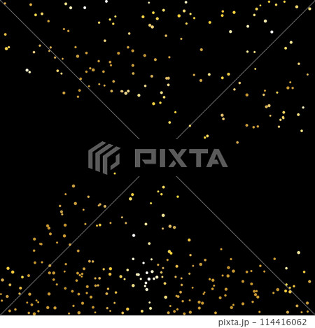 Yellow glitters on black 114416062