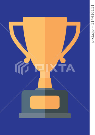 Golden trophy cup 114416111