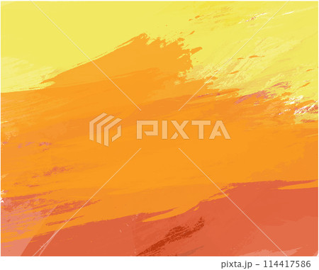 Bright orange universal autumn yellow background with elegant rich warm Thanksgiving and Halloween autumn colors in vector background with artistic texture brush strokes 114417586