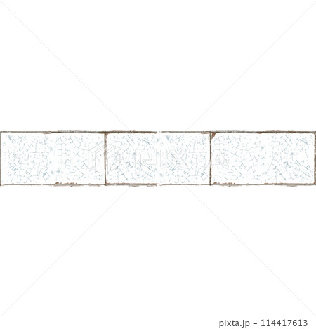 Antique rectangular tile Illustration with chipped edges and cracked glaze on the surface. For backgrounds, wallpapers, textile, covers cards,posters and packaging. Antique rectangular tile Illustration with chipped edges and cracked glaze on the surface. For backgrounds, wallpapers, textile, covers cards,posters and packaging. 114417613