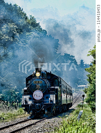 真岡鉄道の蒸気機関車 真岡鉄道の蒸気機関車 114418453