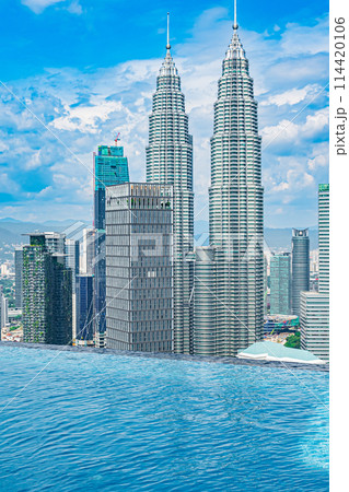 マレーシア　クアラルンプールの町並み 114420106