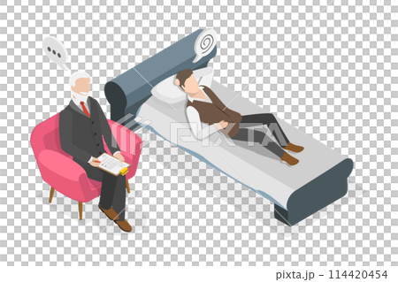 3D Isometric Flat Conceptual Illustration of Psychologist, Private Psychology, Psychotherapy Help 3D Isometric Flat Conceptual Illustration of Psychologist, Private Psychology, Psychotherapy Help 114420454