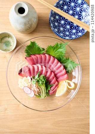 鰹の刺身 鰹の刺身 114420988