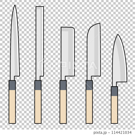和包丁のイラストセット 114421034