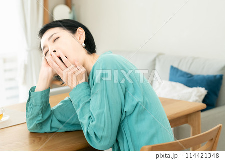 体調が悪い女性 体調が悪い女性 114421348