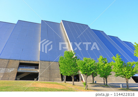 長野県長野市、エムウェーブの風景 114422818