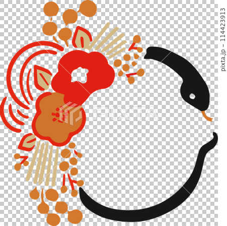 New Year's card 2025 Snake New Year decoration Wreath decoration Year of the snake Snake Modern Hand-drawn Simple Frame Illustration New Year's card 2025 Snake New Year decoration Wreath decoration Year of the snake Snake Modern Hand-drawn Simple Frame Illustration 114423913