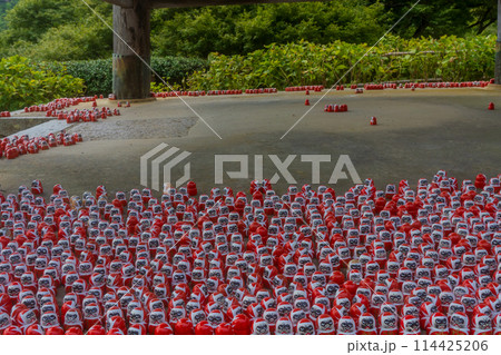 大阪府箕面市にある勝尾寺の達磨を撮影 大阪府箕面市にある勝尾寺の達磨を撮影 114425206