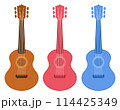 guitar flat design isolated cartoon 114425349