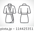 kimono or robe line icon 114425351