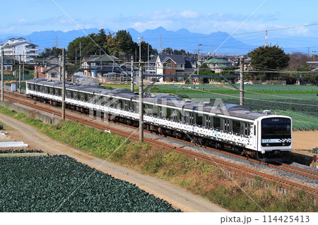 多目的試験車両MUE-Trainによる高崎線試運転列車 114425413