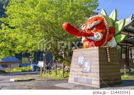 叡山電鉄鞍馬駅　鞍馬天狗　大天狗 114425541