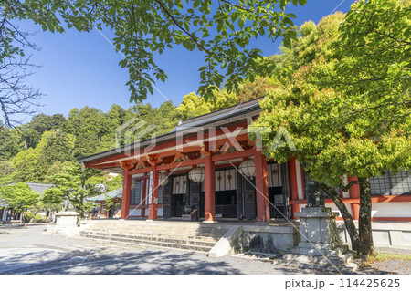 新緑の鞍馬寺 本殿金堂・金剛床 新緑の鞍馬寺 本殿金堂・金剛床 114425625