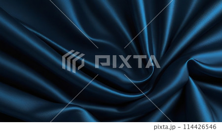 smooth elegant Blue satin texture abstract background 114426546