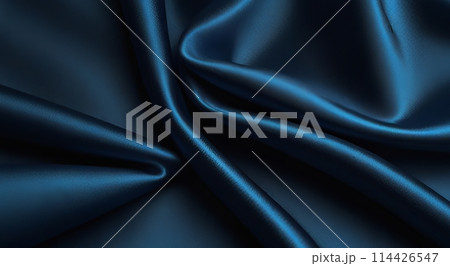 smooth elegant Blue satin texture abstract background 114426547