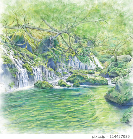 鳥海山麓の元滝伏流水 114427089
