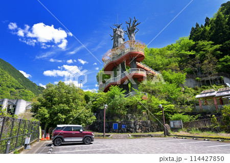 大滝ダム 閉鎖された展望施設(奈良県吉野郡川上村) 大滝ダム 閉鎖された展望施設(奈良県吉野郡川上村) 114427850