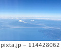 飛行機から見た富士山 114428062