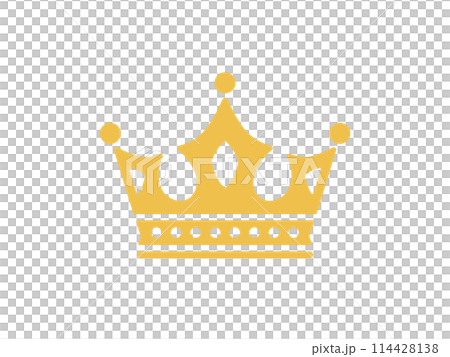 シンプルな王冠のアイコン ベクターイラスト シンプルな王冠のアイコン ベクターイラスト 114428138