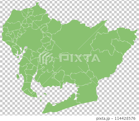 Dividable map of Aichi prefecture 114428576