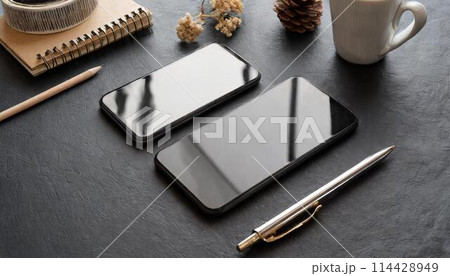 スマートフォンのモックアップ用画像 スマートフォンのモックアップ用画像 114428949