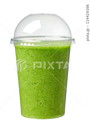 glass of green smoothie glass of green smoothie 114429166