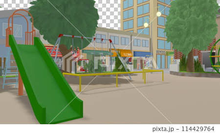 アニメーションの背景に最適な 3D画像です 114429764