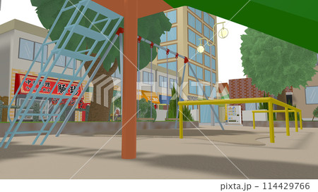 アニメーションの背景に最適な 3D画像です アニメーションの背景に最適な 3D画像です 114429766